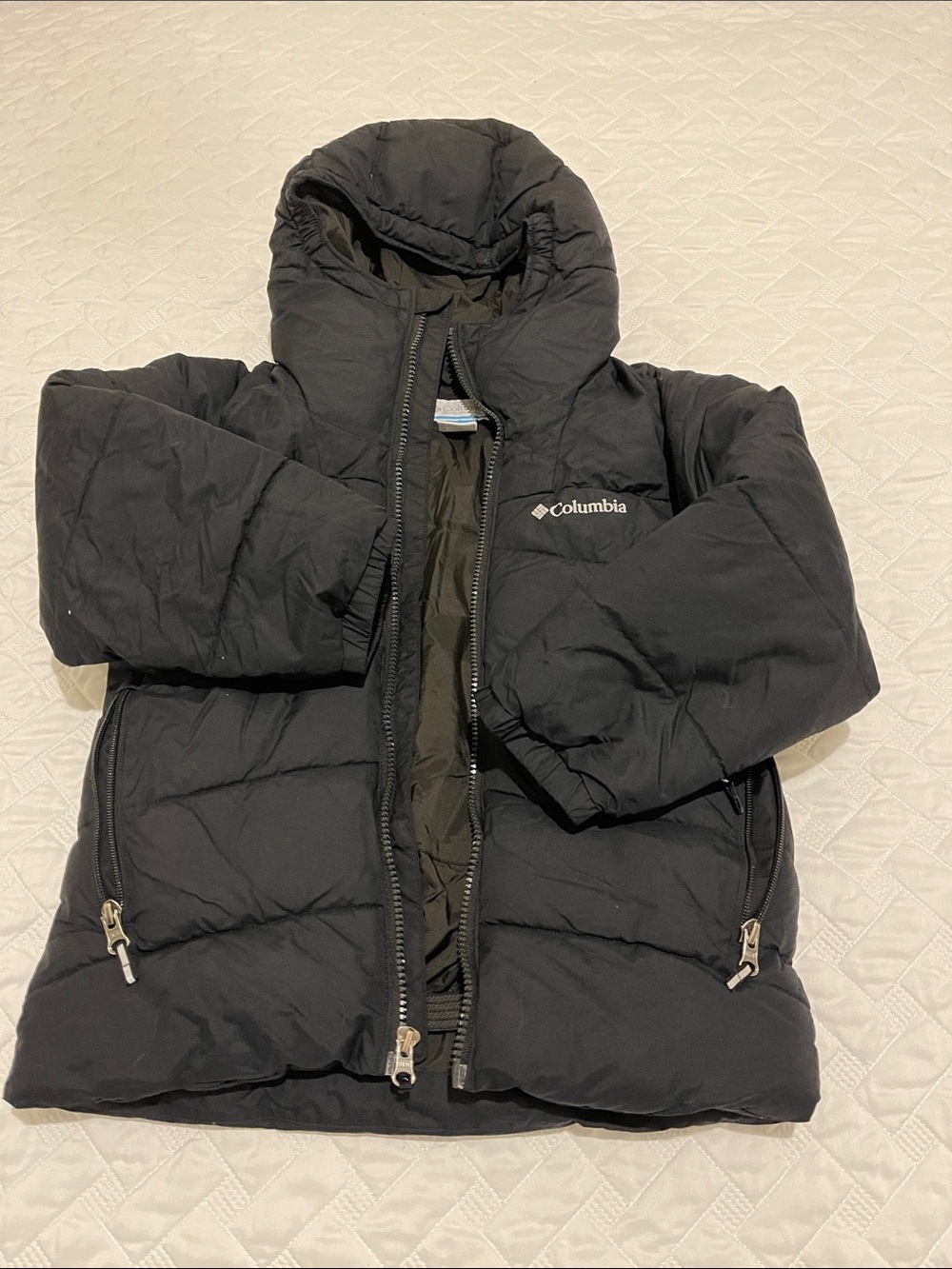 Columbia Black Kids Puffer Coat with Hood